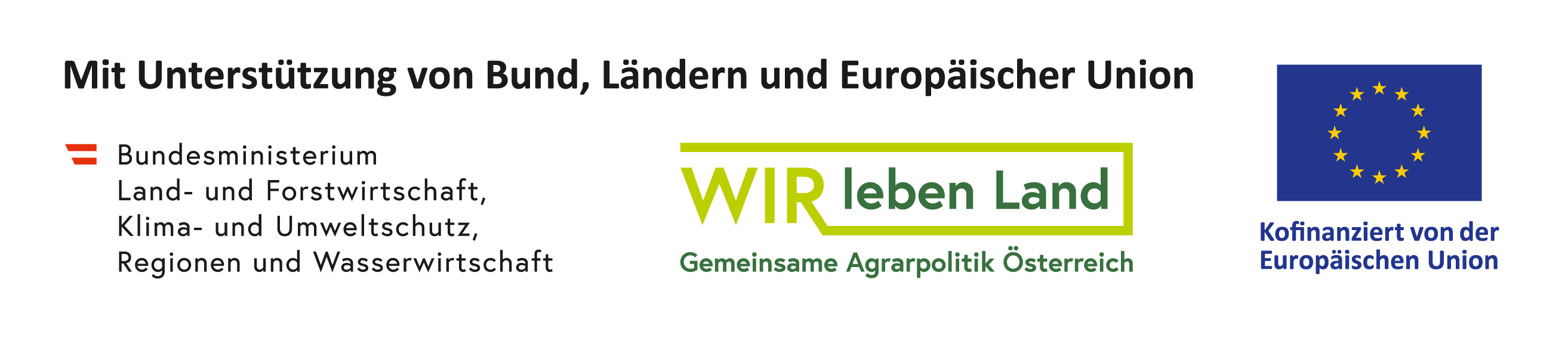 Förderleiste - Bund, Land und EU